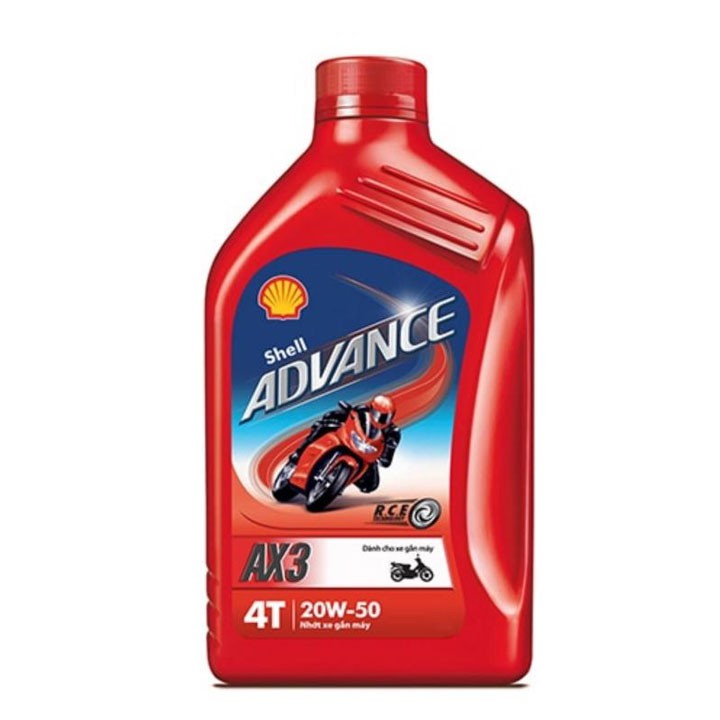 Nhớt Shell Advance AX3 màu đỏ 800ml dành cho xe số - PT20