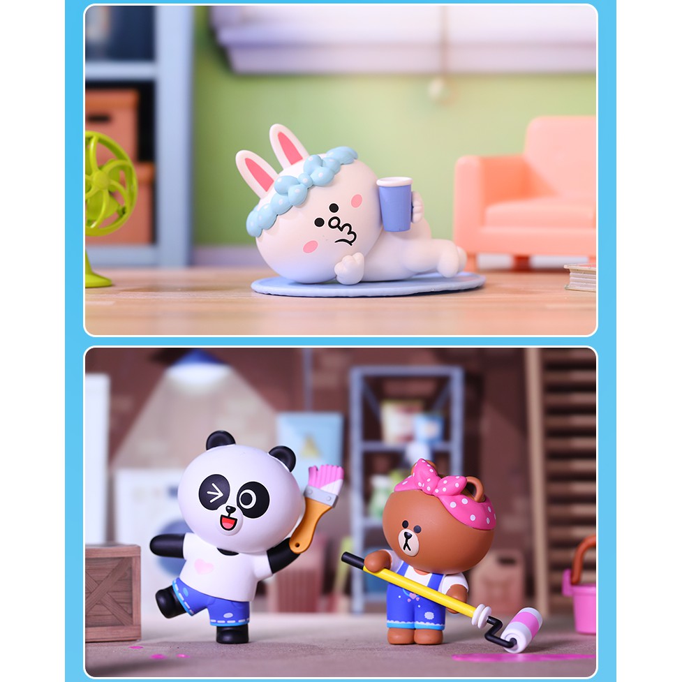 Búp Bê POPMART Dễ Thương Dòng Cuộc Sống Hàng Ngày Dòng LINE FRIENDS