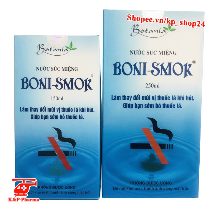 ✅ (CHÍNH HÃNG) Nước Súc Miệng Boni-SMok – Làm thay đổi mùi vị thuốc lá, giúp sớm bỏ thuốc lá, cai thuốc lá - BoniSmok