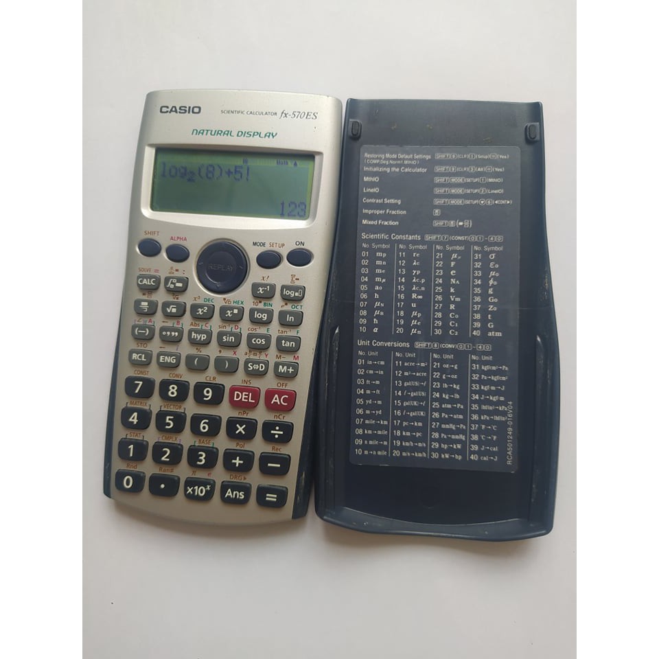 Máy Secondhand, Casio Fx - 570Es, BẢO HÀNH 12 tháng