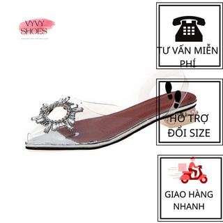 Giày cao gót pha lê g-106 đính đá