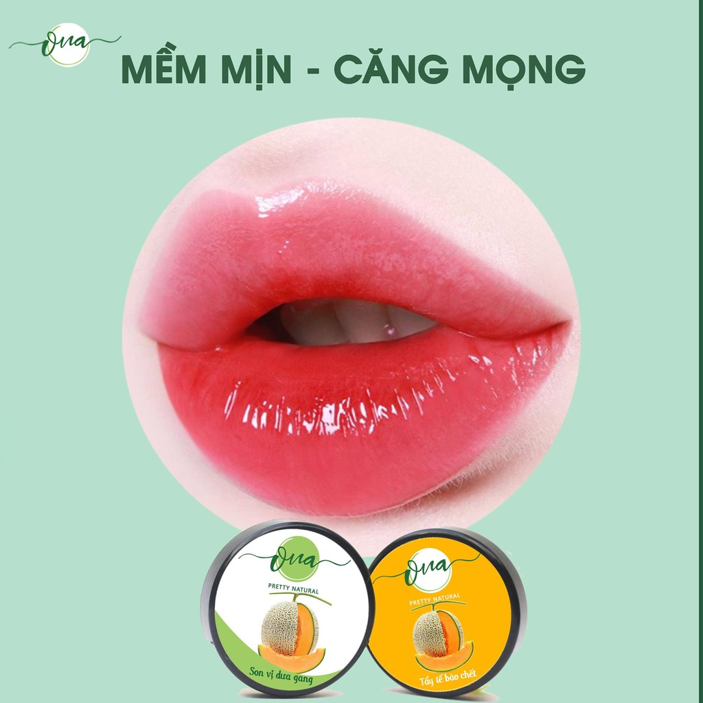 Combo son dưỡng và tẩy da chết môi ONa giúp hồng, mềm mịn, mờ thâm sau 3-4 tuần