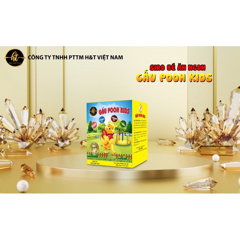 siro gấu pooh kids MUA 3 TẶNG 1( điều trị táo bón, ăn chậm hấp thu, sức đề kháng yếu )