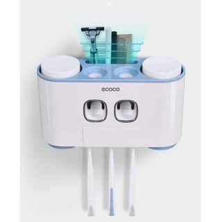Bộ nhả kem đánh răng eco.co cao cấp kèm 4 cốc