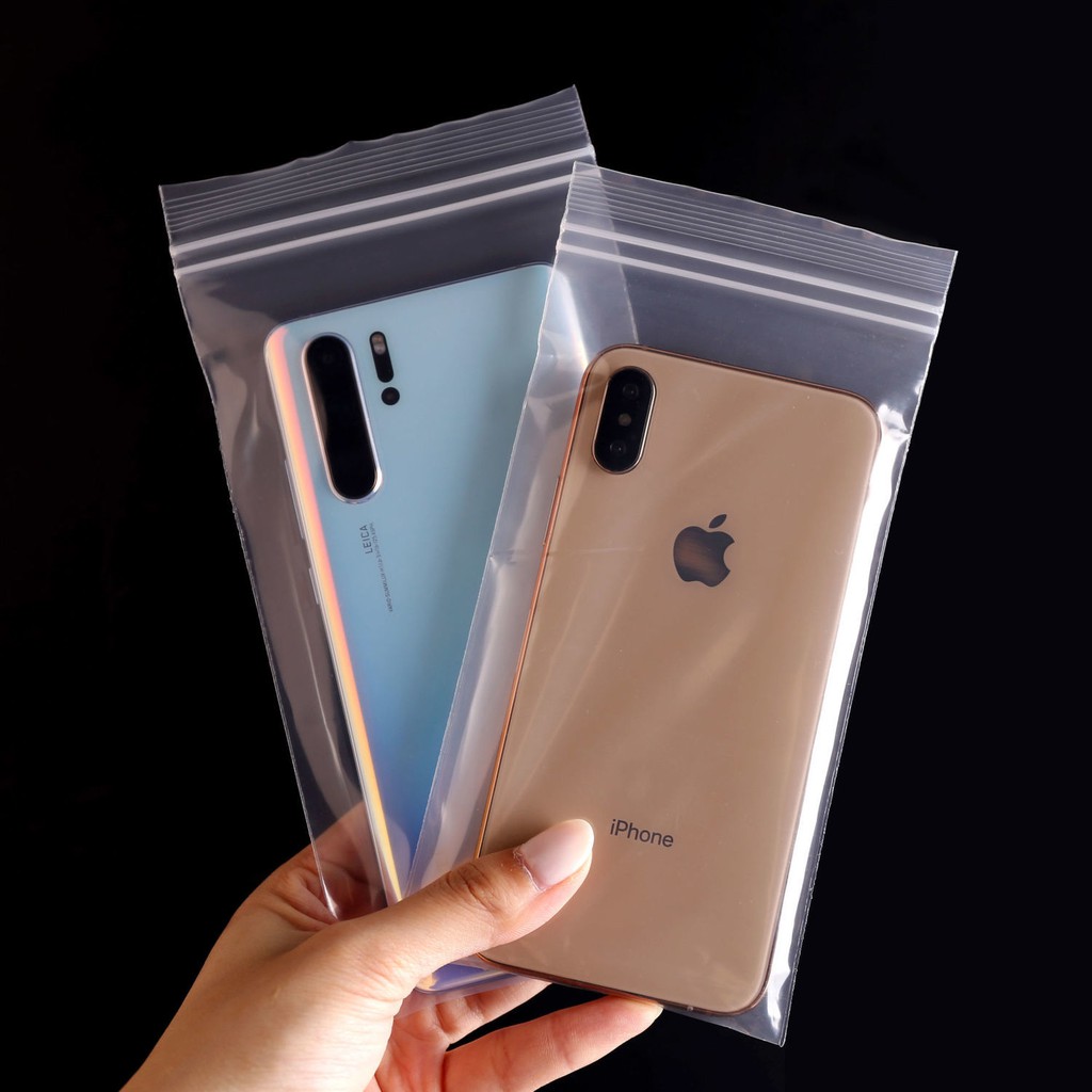 Túi Đựng Điện Thoại Hai Lớp Khóa Zip Chống Thấm Nước Cho Apple Vivo Huawei Oppo