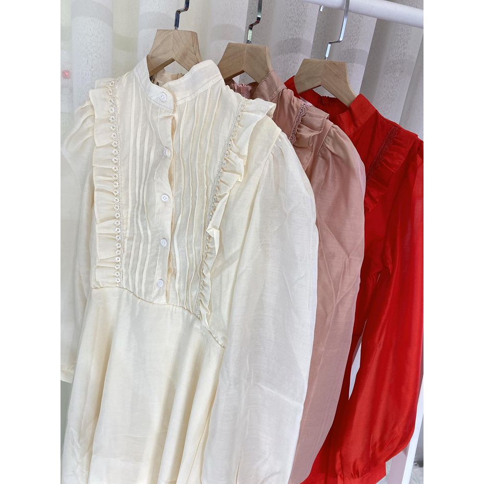 Váy voan thô đính cúc nhỏ ngực bánh bèo(kèm video,ảnh thật) | BigBuy360 - bigbuy360.vn