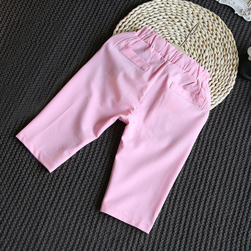 Bộ áo thun ngắn tay in hoa + quần ngắn thời trang cho bé gái (1-6 tuổi)