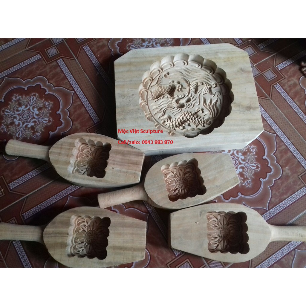 Khuôn bánh gỗ hình Rồng
