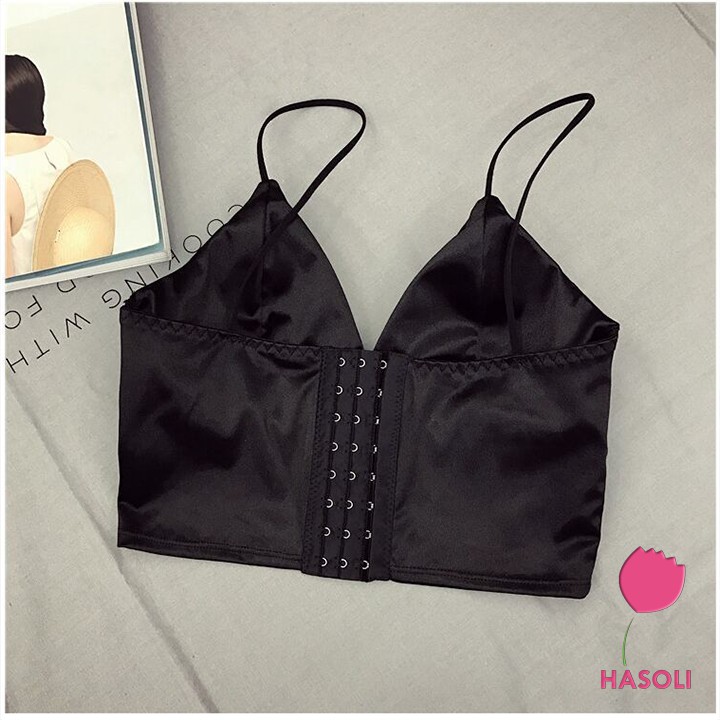Áo Bra Satin Lụa Phi Bóng Sang Chảnh Cao Cấp Siêu Sexxy AL26