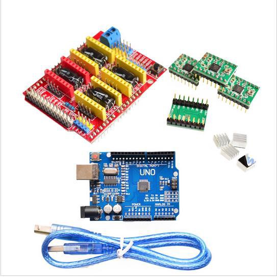 Bộ Bảng Mạch Khắc Cnc Shield V3 Dành Cho Máy In 3D Kèm Mô Đun R3