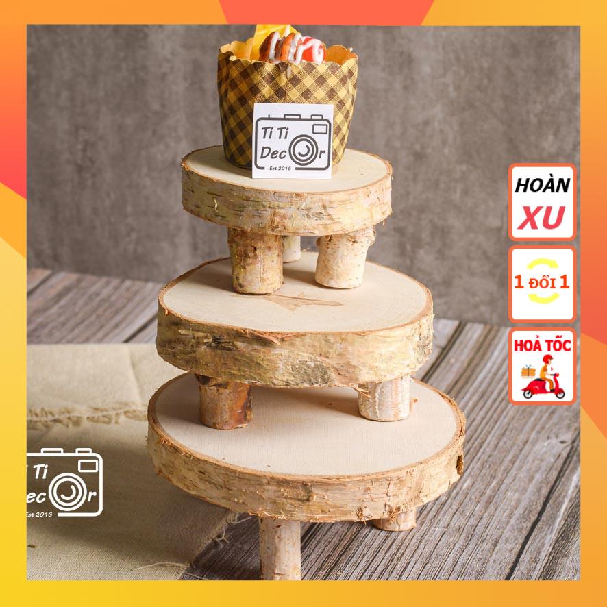 Cakestand 3 chân trang trí bánh ngọt, bánh các loại, chụp hình sản phẩm - TiTi Decor