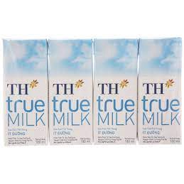 Thùng sữa tươi TH TRUE MILK ít đường 180ml/hộp - 48 hộp