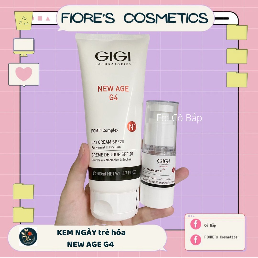 Kem trẻ hóa da ban ngày Gigi New Age G4 Day Cream