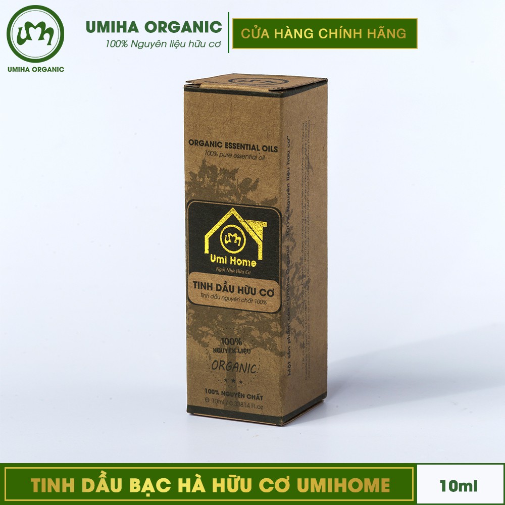 Tinh dầu Bạc Hà hữu cơ UMIHA nguyên chất | Pepermint Essential Oil 100% Organic 10ml