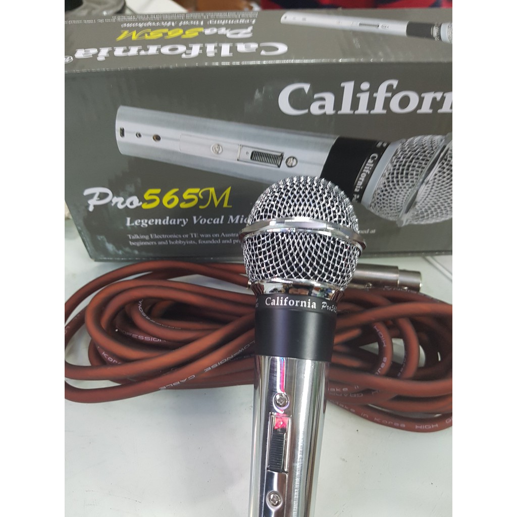 Micro karaoke có dây california PRO 565M Hàng Chính Hãng Bảo hành 1 năm
