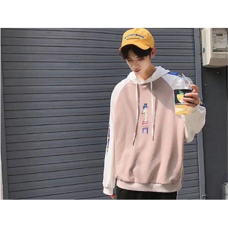 Áo hoodie dáng rộng phong cách hàn quốc Hot thu đông 2018