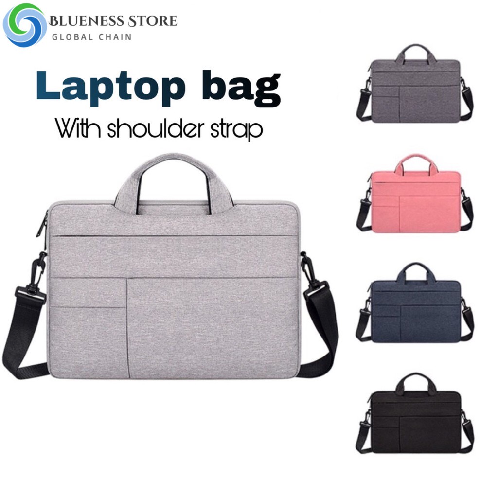 Túi đựng laptop nhiều ngăn chống sốc chống thấm nước có dây đeo vai cho kích thước 13.3 / 14.1 / 15.6