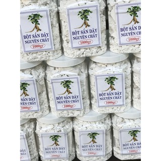  Tinh Bột Sắn Dây Ta nguyên chất nhà làm - Hộp 1 Kg-Hàng chất lượng không pha trộn 
