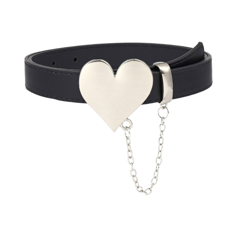Thắt Lưng Khóa Hình Trái Tim Bằng Hợp Kim Cho Thanh Thiếu Niên