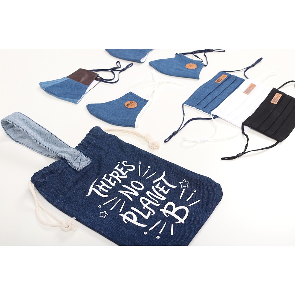 [TẶNG TÚI JEANS] Set 7 Khẩu Trang Denim Kháng Khuẩn