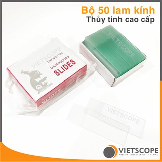 Bộ 50 lam kính thủy tinh dành cho kính hiển vi - Microscope Slides chất lượng cao