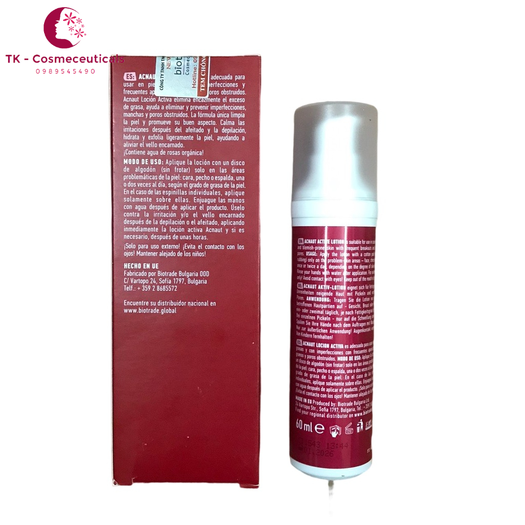 Lotion / Cream Biotrade Acne Out Active Giảm Mụn, Dưỡng Da, Điều Hòa Tiết Bã Nhờn