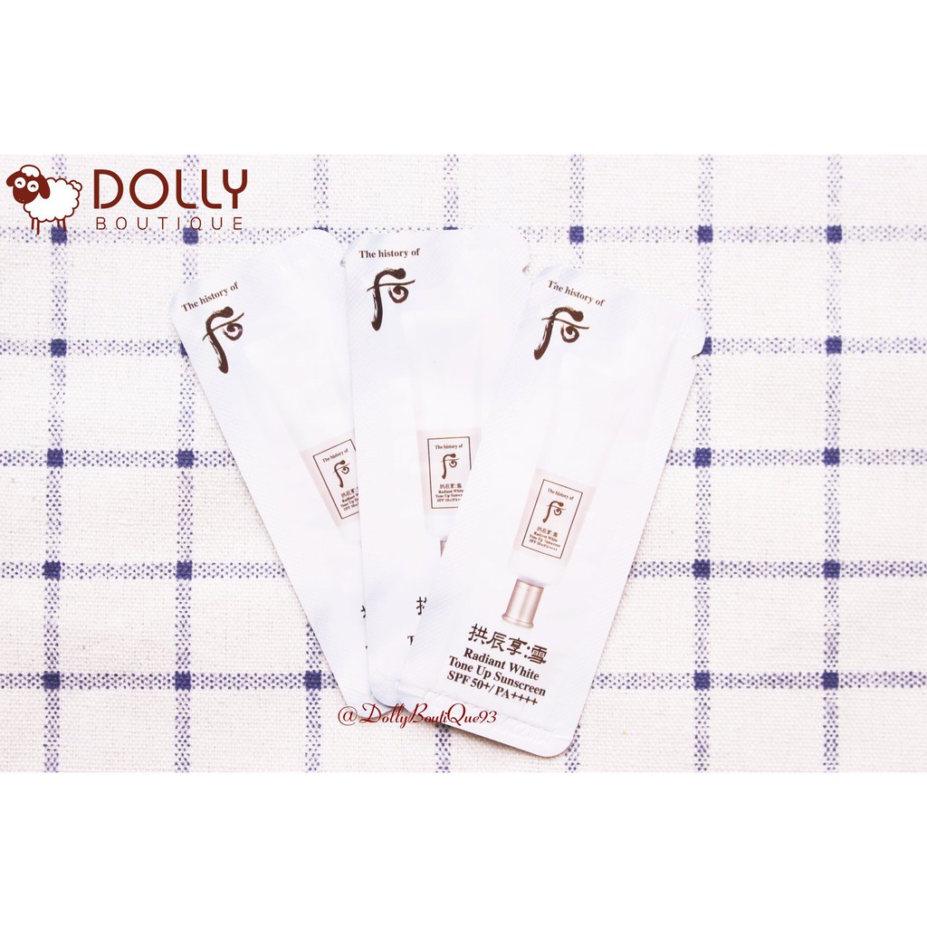 Kem chống nắng dưỡng trắng da nâng tone Whoo Radiant White Tone Up 1 ml | BigBuy360 - bigbuy360.vn