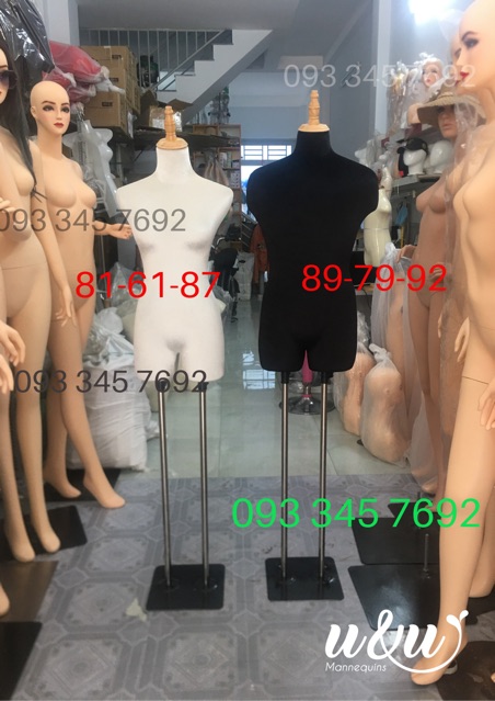 Combo Manocanh nhung Nam và Nữ size S