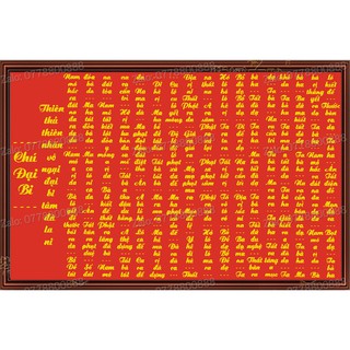 Tranh Thêu Chữ Thập CHÚ ĐẠI BI