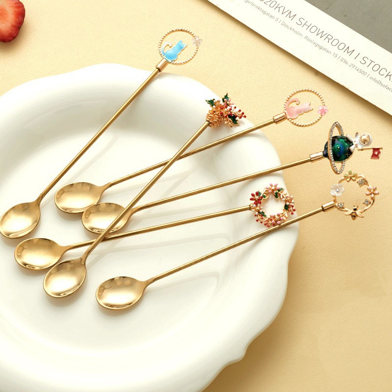 Muỗng Cà Phê Đầu Tròn Bằng Thép Không Gỉ
