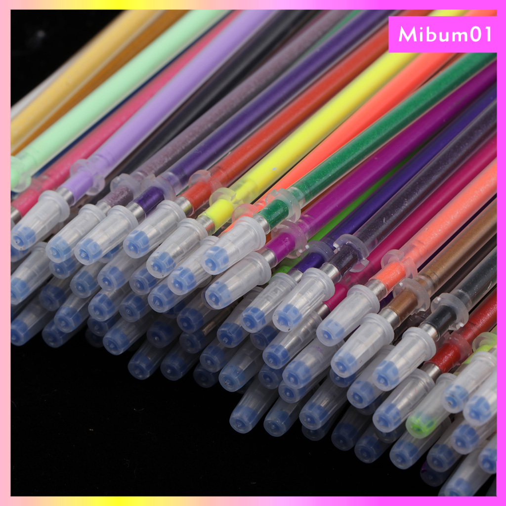 Set 60 / 72 / 100 / 84 Ruột Bút Gel Nhiều Màu Sắc Ngòi 1mm