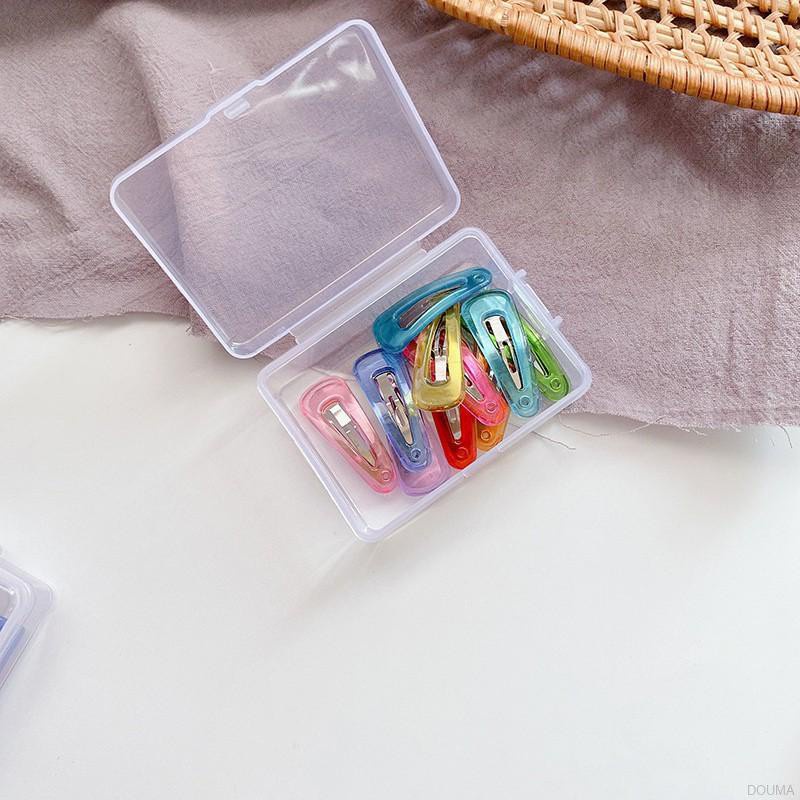 Set 10 kẹp tóc hình trái cây/ đường sợi nhiều màu dễ thương cho bé