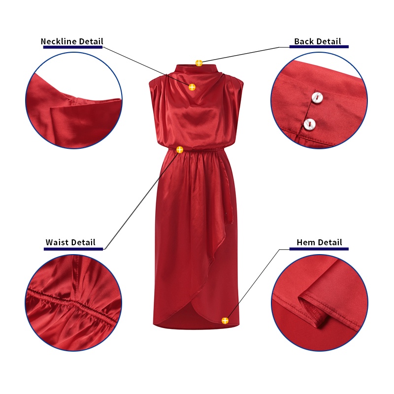 Đầm dài Zanzea không tay cổ lọ thời trang dành cho nữ