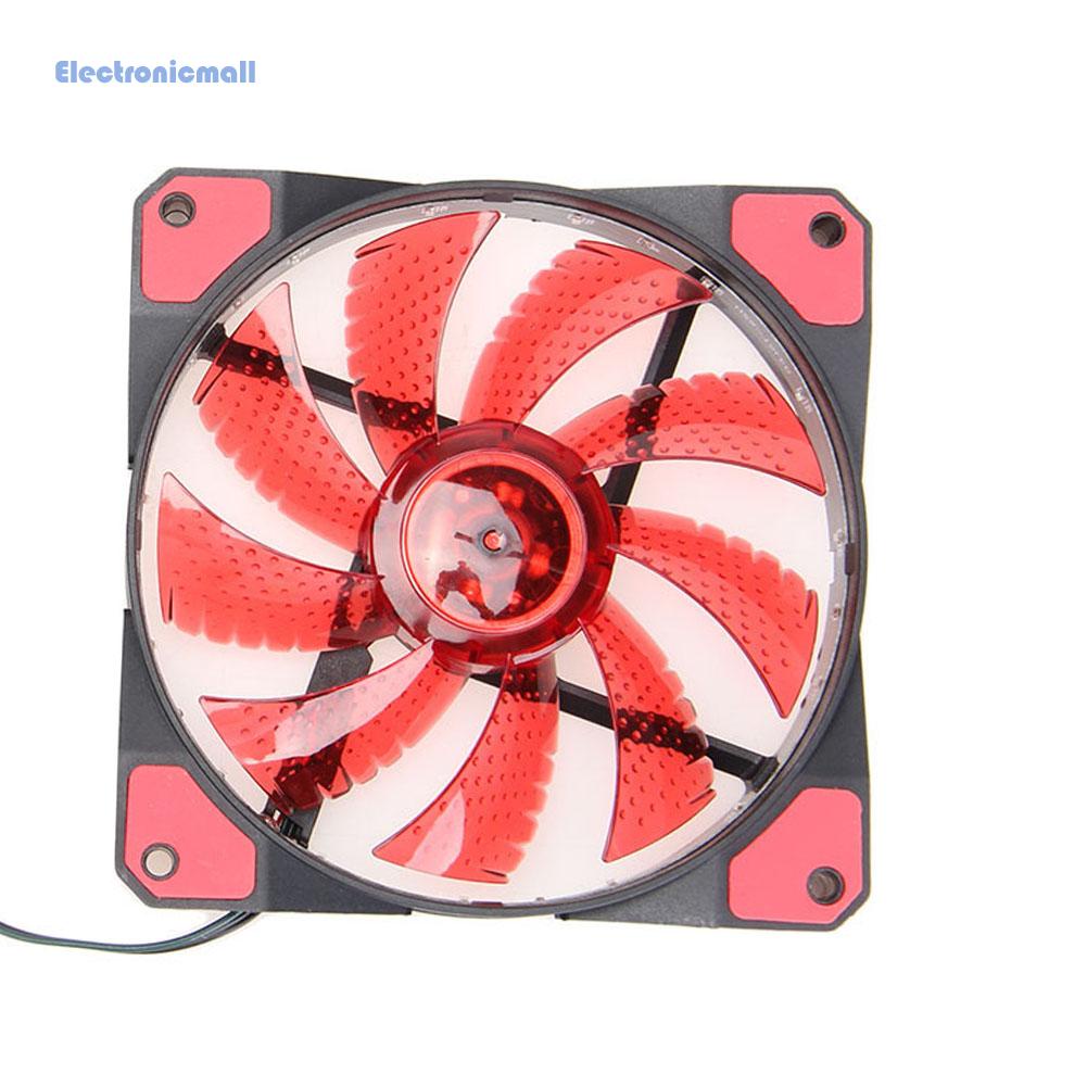 Quạt Tản Nhiệt Cho Máy Tính Đèn LED Neon Điện Tử01*15 LED 12V 3-4Pin 120mm | BigBuy360 - bigbuy360.vn
