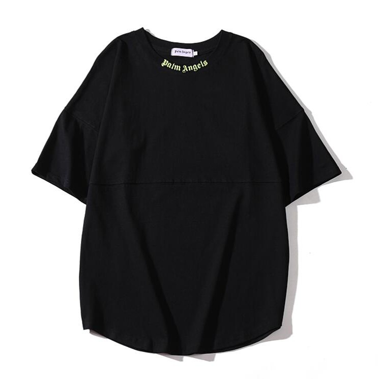 Áo thun tay ngắn họa tiết chữ Palm Angels trẻ trung dành cho nam nữ