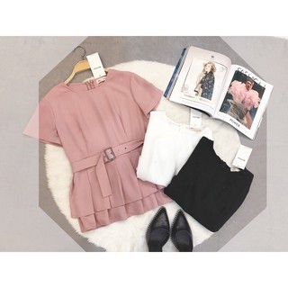 Áo Peplum kèm đai eo