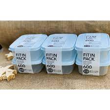 Hộp đựng thực phẩm NHẬT BẢN Fi tin Pack 2200ml, 1350ml, 900ml, 600ml, 300ml 150ml Sanada dùng lò vi sóng, tủ đông lạnh