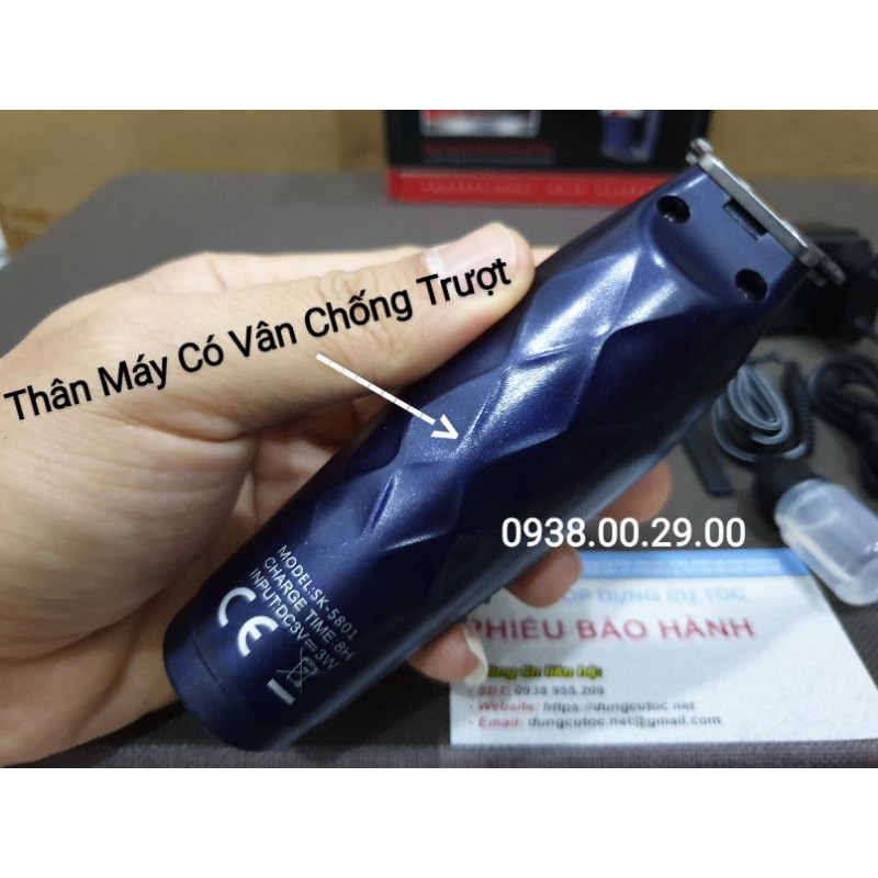 Tông Đơ Cạo Viền Surker 5801 Hàng Chính Hãng, Tông Đơ Cạo Đầu, Tạo Kiểu Tattoo Tóc.(Ảnh thật)