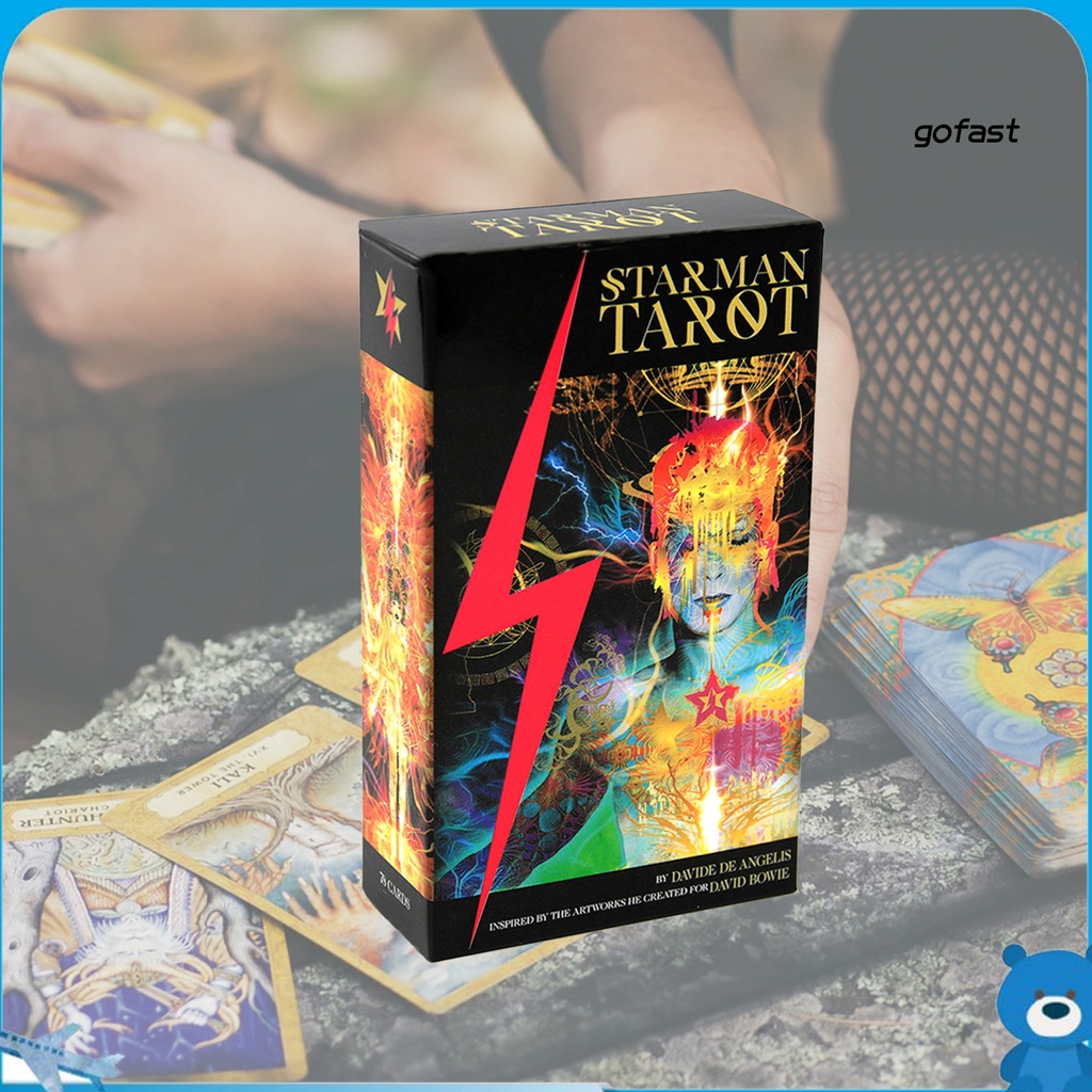 GO-78Pcs/Set Tarot Decks Mysterious Future Prediction Art Paper Game Divination Cards for Collection