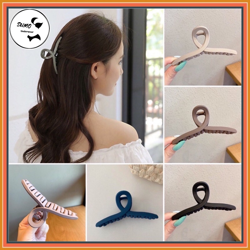 KẸP TÓC KIỂU DỌC CỠ LỚN TRƠN/NHÁM PHONG CÁCH HÀN QUỐC