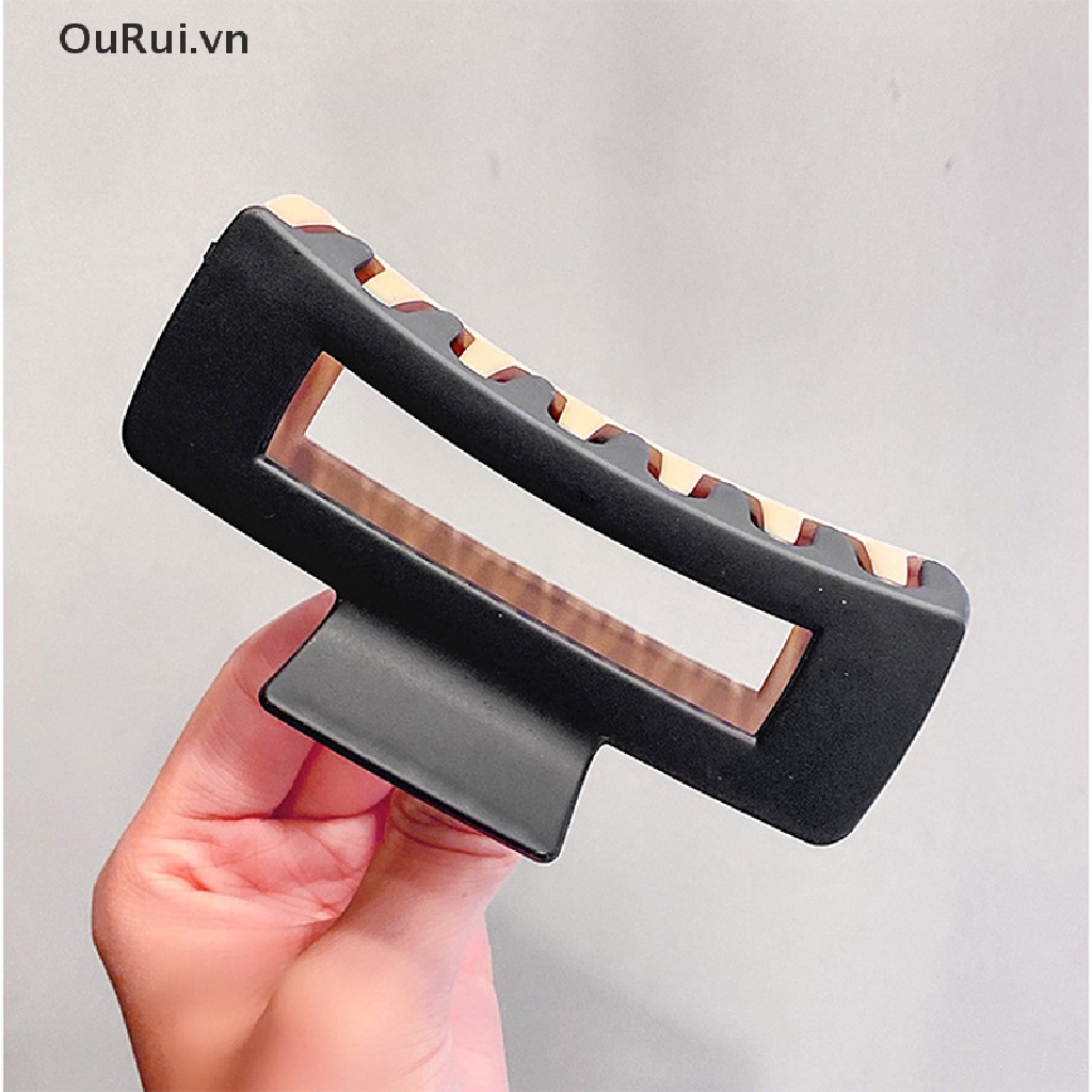 Kẹp Tóc Hình Vuông Hai Tông Màu Tạo Kiểu Tóc Cá Mập Độc Đáo