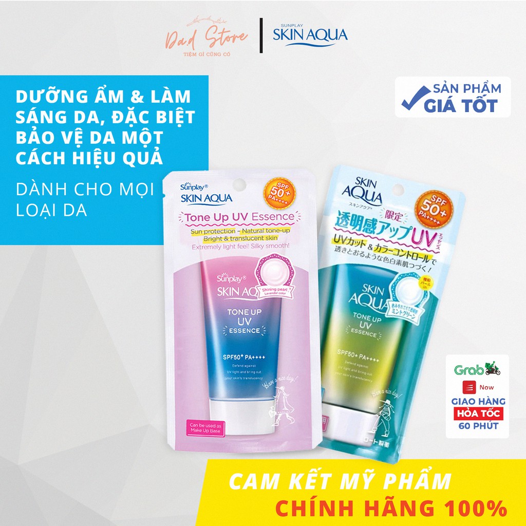 💦𝑯𝒂̀𝒏𝒈 𝑵𝒉𝒂̣̂𝒕💦Kem chống nắng Skin Aqua Tone up UV SPF 50+ PA++++ 80gr