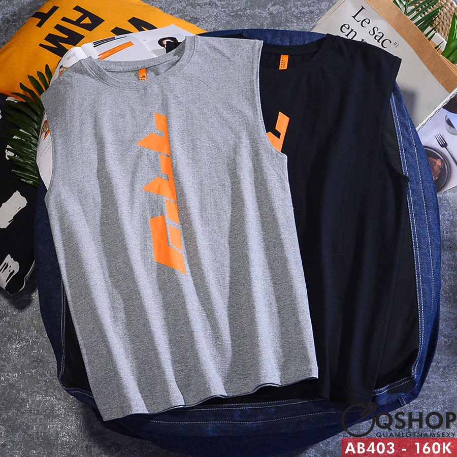 ÁO THUN TANKTOP TẬP GYM,ĐI CHƠI AB403