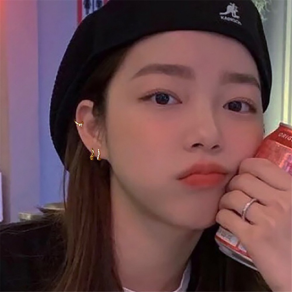 Khuyên Tai Nữ Đính Đá Thời Trang