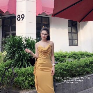 ĐẦM BODY CỔ ĐỔ PHI LỤA