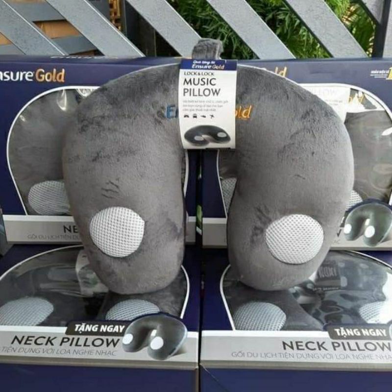 GỐI Cổ🌸FREESHIP🌸KÊ CỐ CÓ LOA NGHE LOCK&LOCK