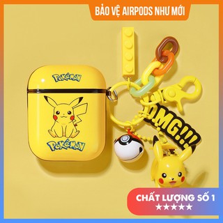 [Ảnh thật - Hàng Chuẩn] Móc Khóa Hoạt Hình Pikachu Phối Với Case Airpods - Móc Treo Chìa Khóa