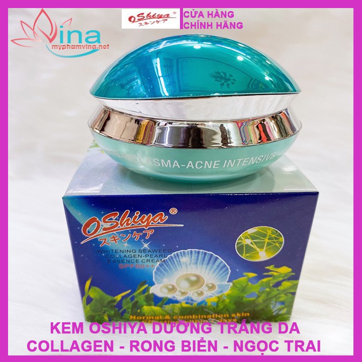 Kem dưỡng trắng da Oshiya Collagen Rong Biển Ngọc Trai