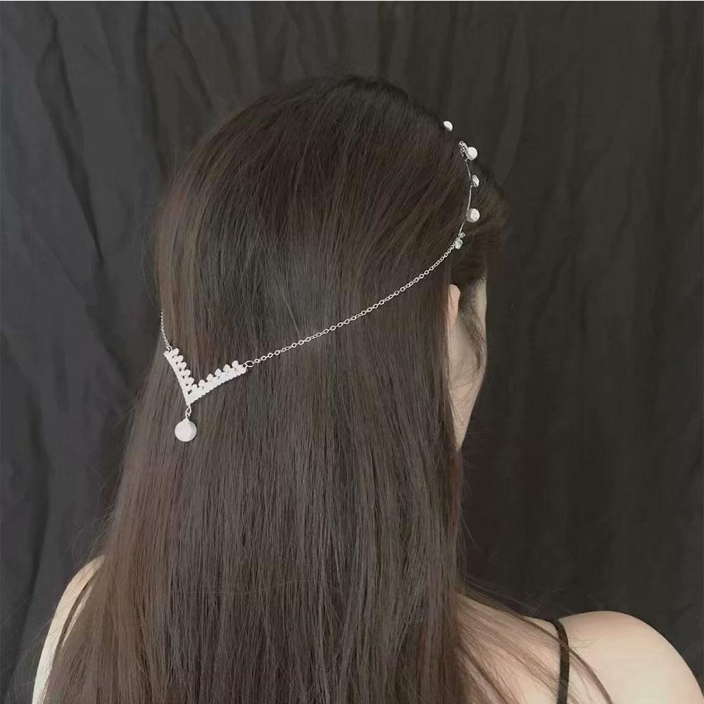 Băng Đô Cài Tóc Đính Tua Rua Phong Cách Hàn Quốc Cho Nữ