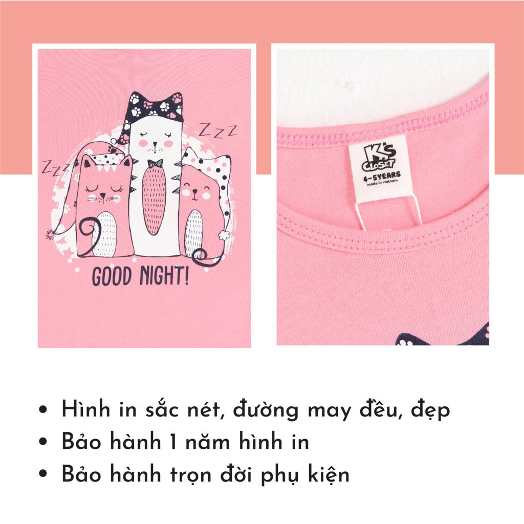 Áo Dài Tay Bé Gái (1-9 Tuổi) K's Closet E007TEF / E008TEF / E027TEF TM